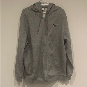 Puma Charcoal Full-Zip Hoodie